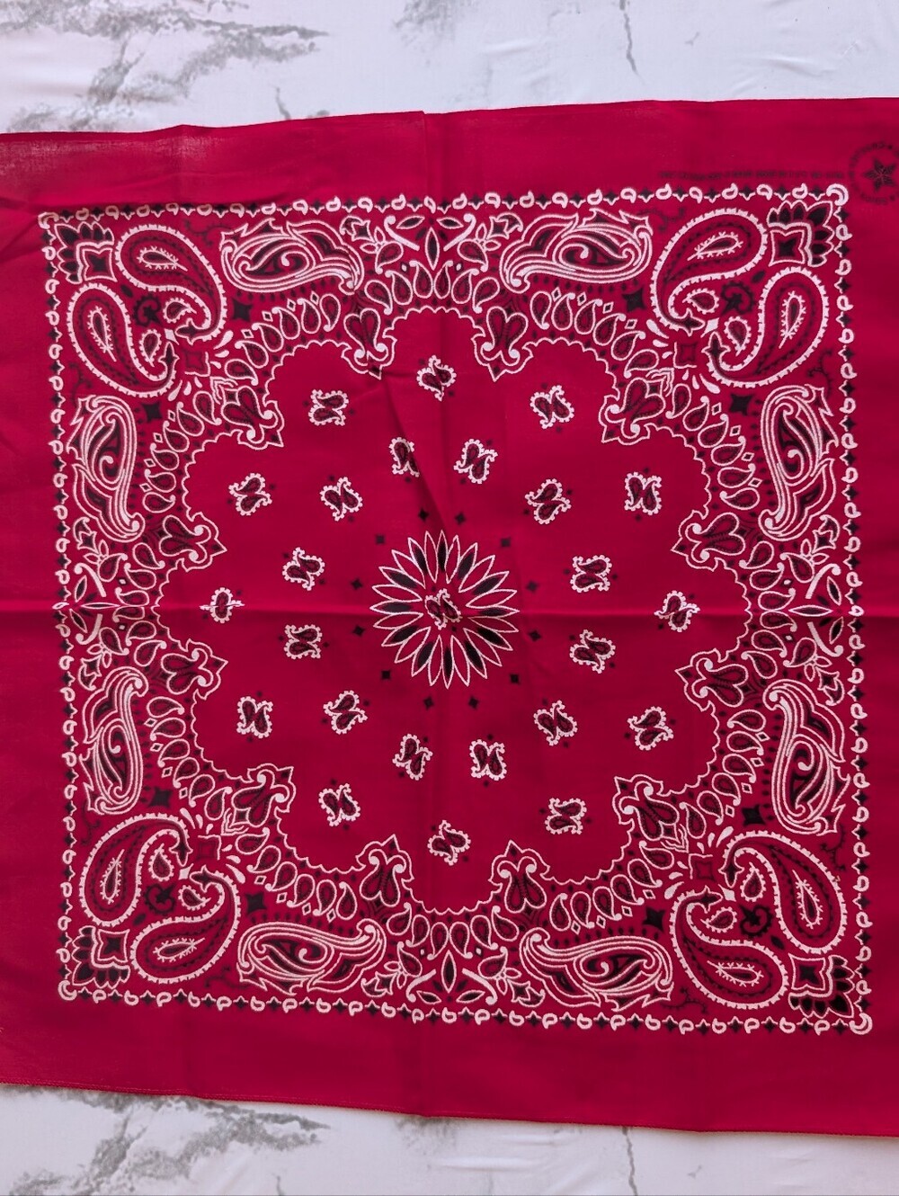 Vintage Have-A-Hank Red Cotton Made in USA Handkerchief Bandana